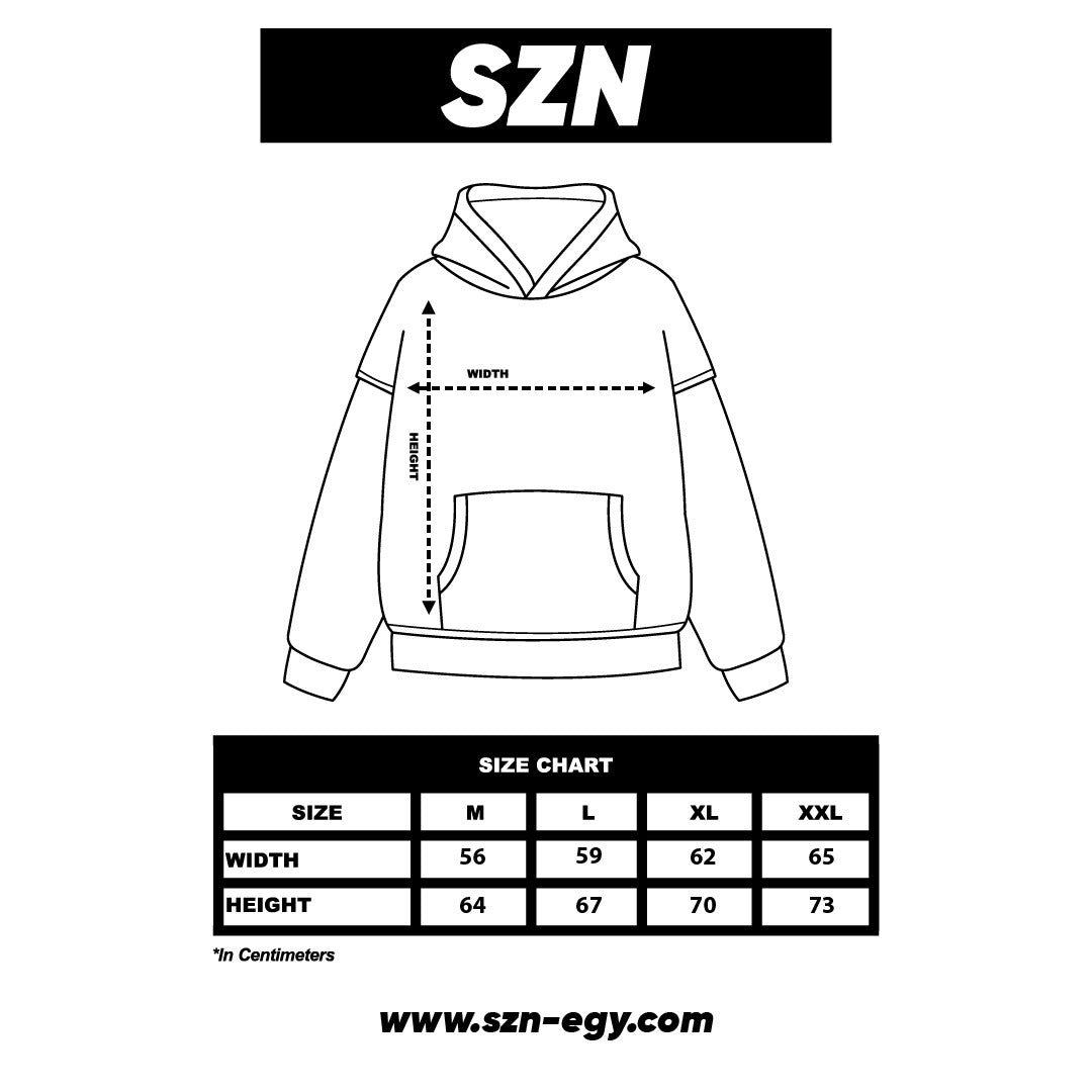 Essential Box Fit Hoodie-Black