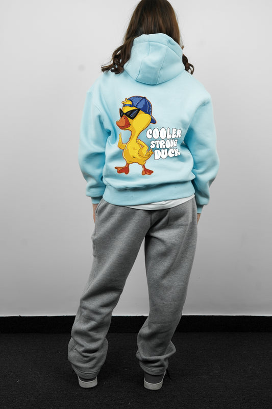 Essential Box Fit Hoodie-CoolerDuck-Blue