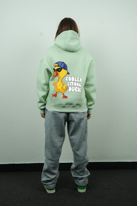 Essential Box Fit Hoodie-CoolerDuck-MintGreen