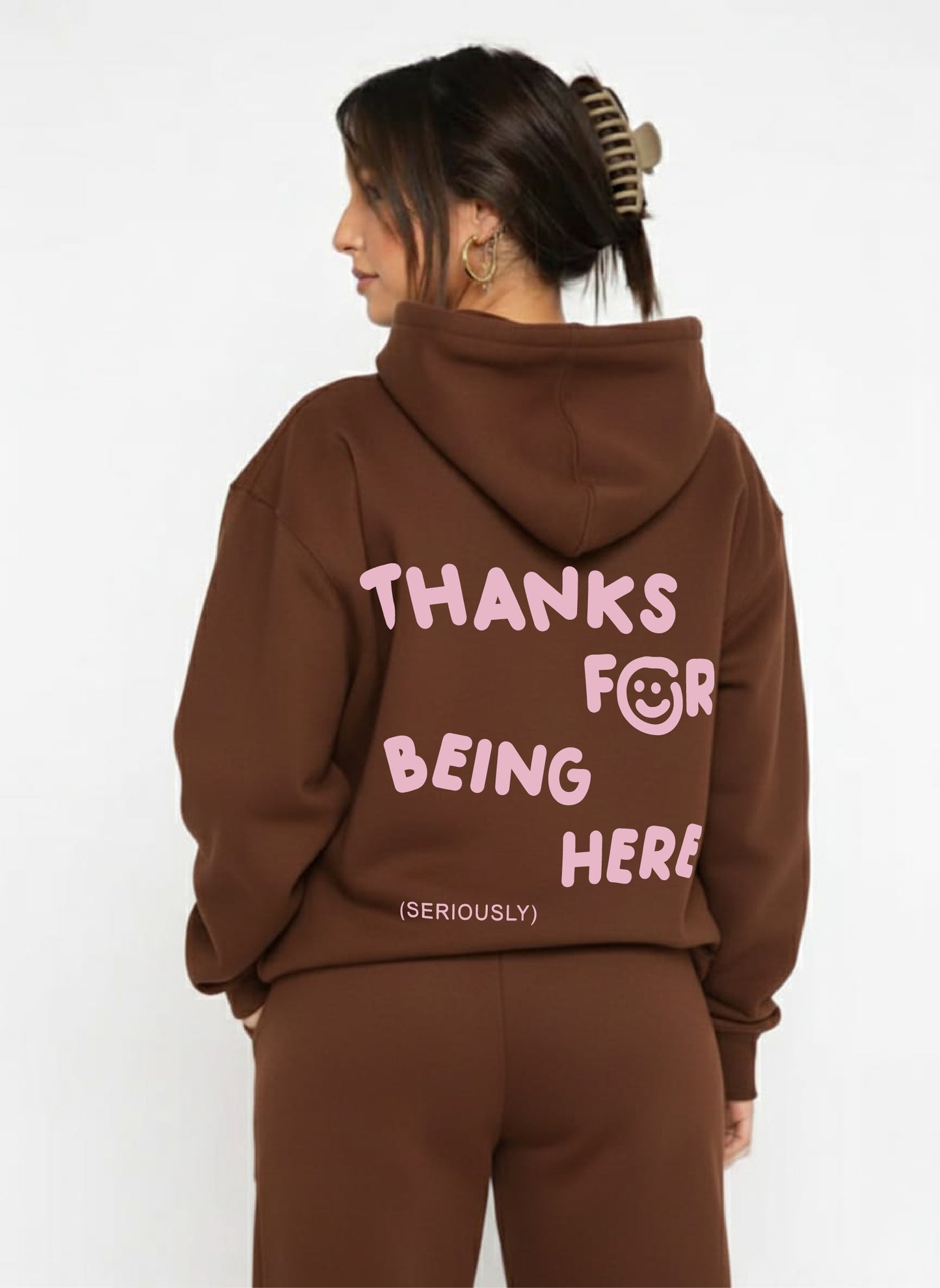 thanks-Hoodie-brown